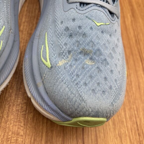 Hoka One One Clifton 9 Blue Running Shoes Men’s Size 10 D Selling AS IS READ - Picture 5 of 10